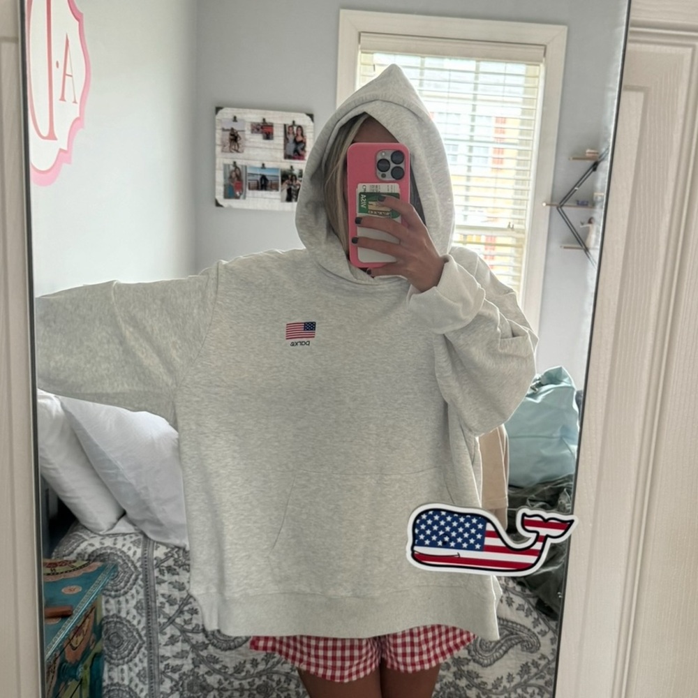 Parke Gray Flag Hoodie